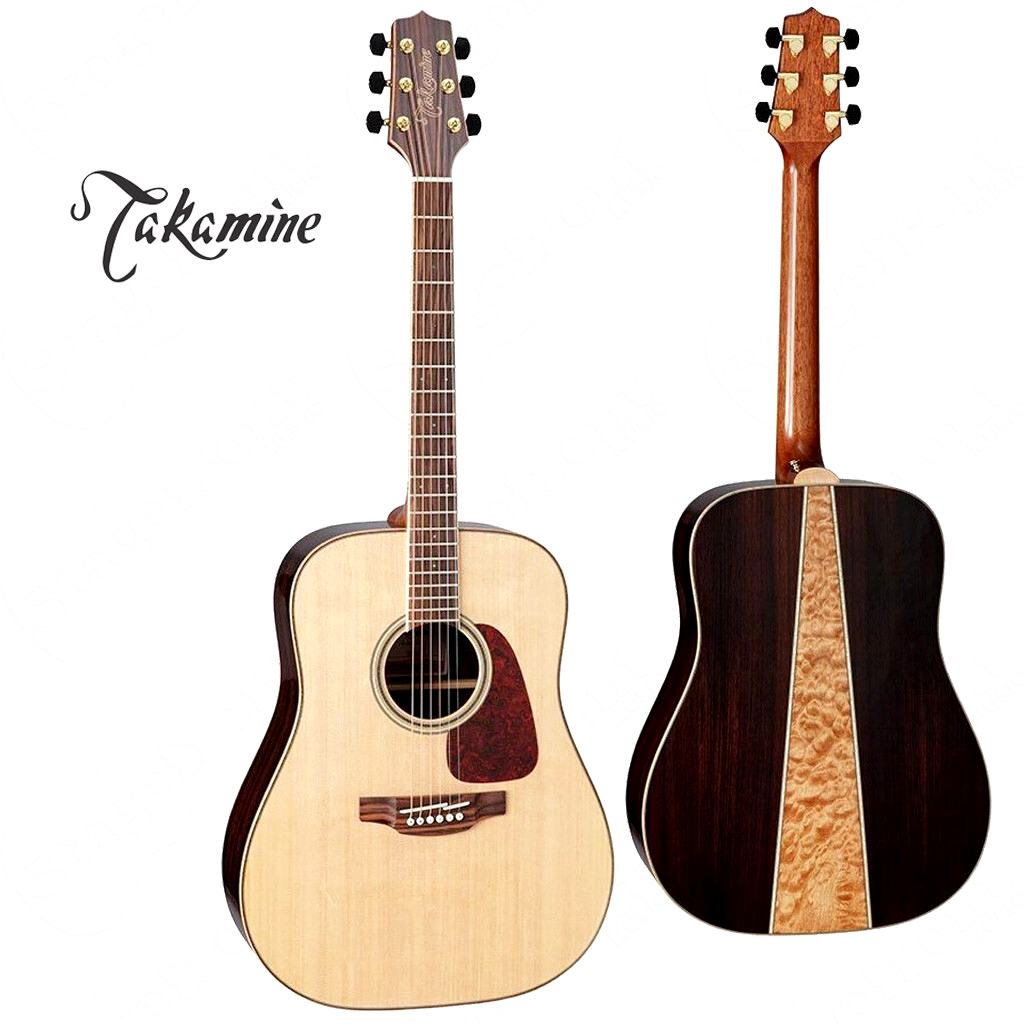TAKAMINE GD93NAT G90 SERIES DREADNOUGHT SOLID SPRUCE ACOUSTIC GUITAR - Image 2