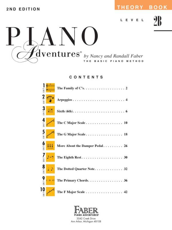 PIANO ADVENTURES THEORY BOOK LEVEL 2B SECOND EDITION
