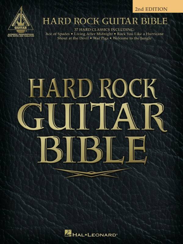 HARD ROCK GUITAR BIBLE 2ND EDITION FEATURING 37 ROCK CLASSICS SONG BOOK