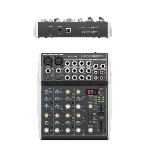 BEHRINGER XENYX 1002SFX 10CH MIXER with USB and FX