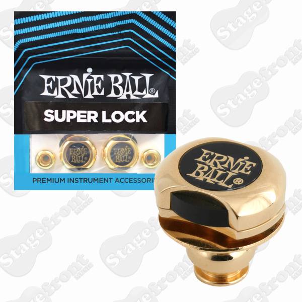 ERNIE BALL POWER SUPER STRAP LOCKS - GOLD