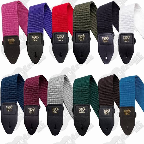 ERNIE BALL POLYPRO GUITAR & BASS STRAPS – ASSORTED COLOURS