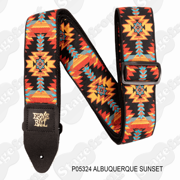 ERNIE BALL CLASSIC JACQUARD GUITAR & BASS STRAPS – ASSORTED COLOURS