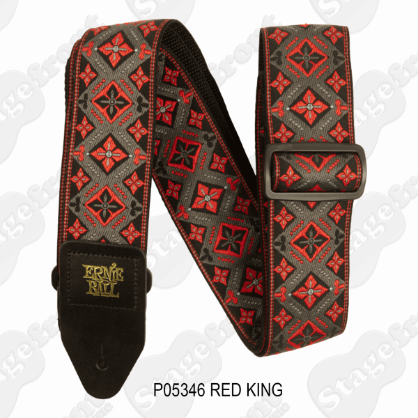 ERNIE BALL CLASSIC JACQUARD GUITAR & BASS STRAPS – ASSORTED COLOURS