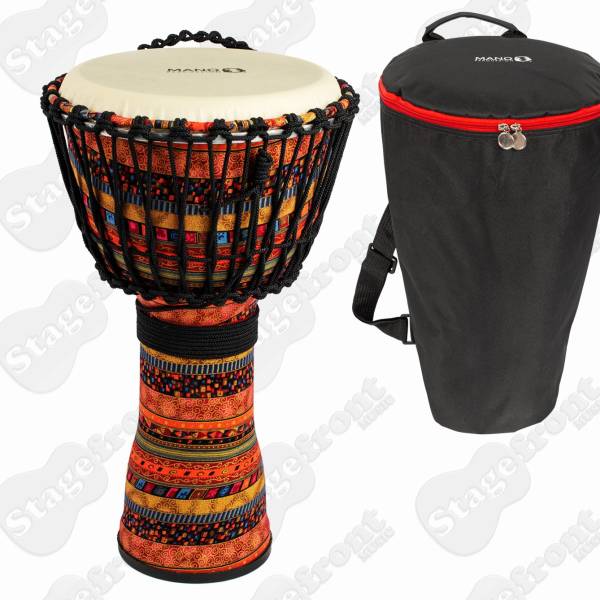 MANO PERCUSSION 10'' ROPE TUNEABLE DJEMBE WITH BAG MPC07