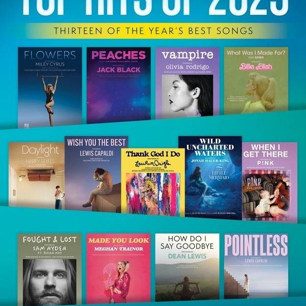TOP CHART HITS OF 2023 PVG SHEET MUSIC FOR PIANO VOCAL GUITAR