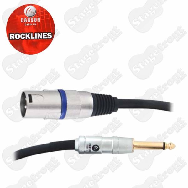 CARSON ROCKLINES MIC AUDIO CABLE XLR (M) TO JACK PLUG (M) – SELECT LENGTH