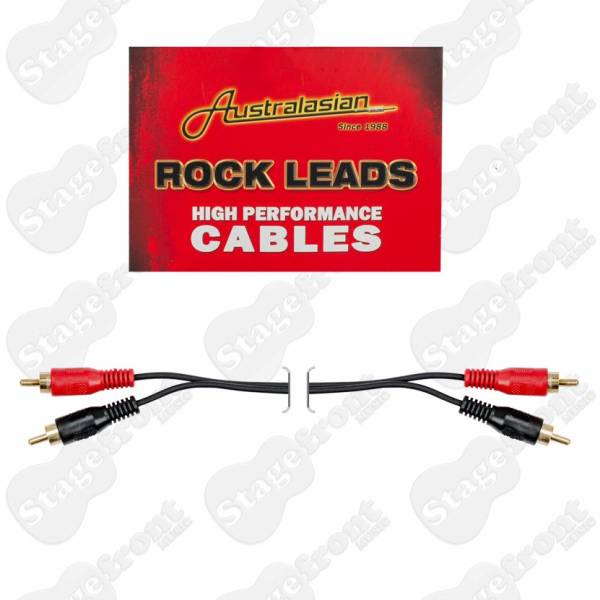 ROCK LEADS AUDIO CABLE 2 x RCA jacks (M) to 2 x RCA jacks (M) – SELECT LENGTH