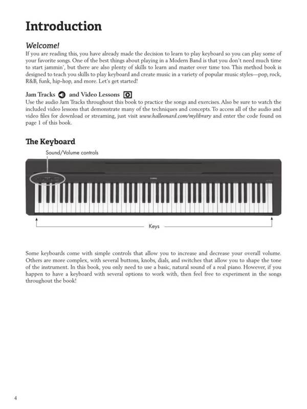Modern Band Method For Keyboard Lesson Book 1 Hal Leonard