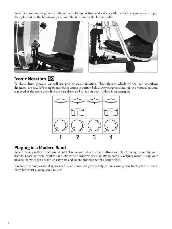 Modern Band Method For Drums Lesson Book 1 Hal Leonard