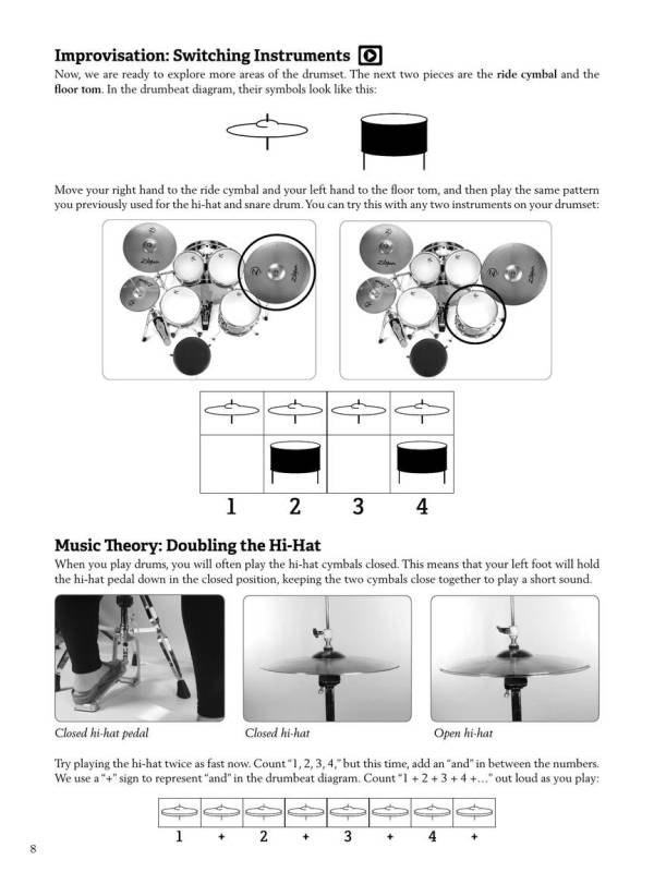 Modern Band Method For Drums Lesson Book 1 Hal Leonard