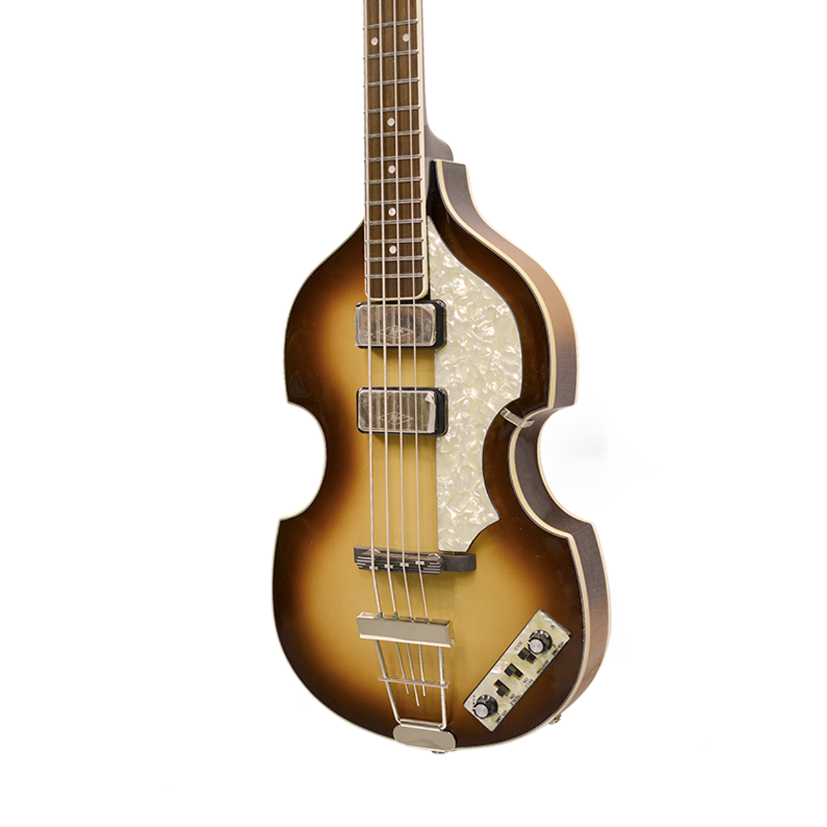 HOFNER CAVERN CONTEMPORARY SERIES VIOLIN BASS ANTIQUE BROWN with CASE - Image 3