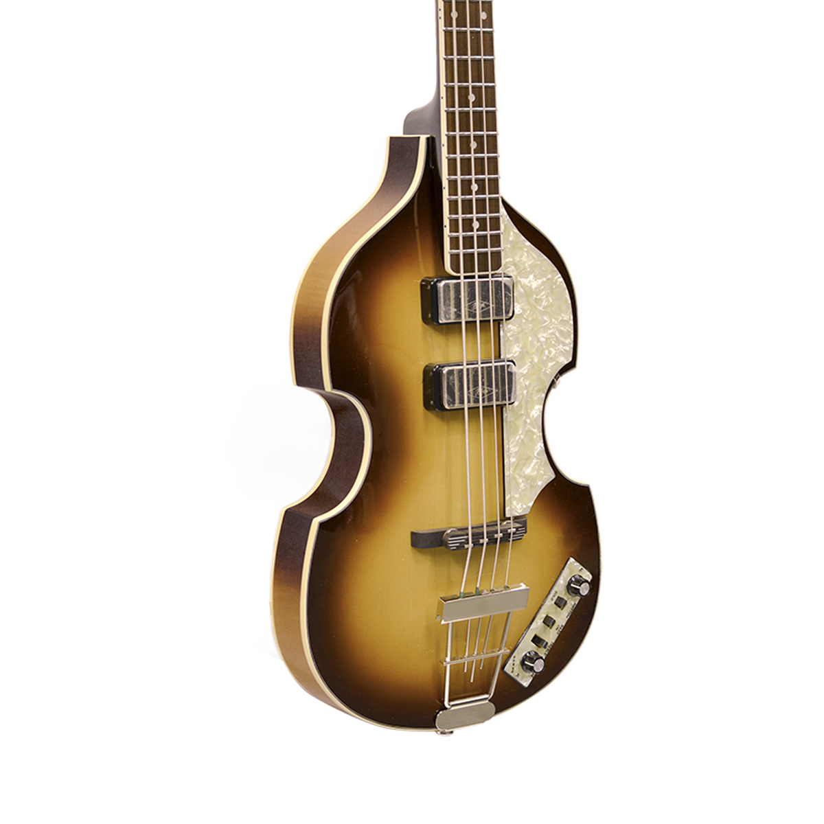 HOFNER CAVERN CONTEMPORARY SERIES VIOLIN BASS ANTIQUE BROWN with CASE - Image 4