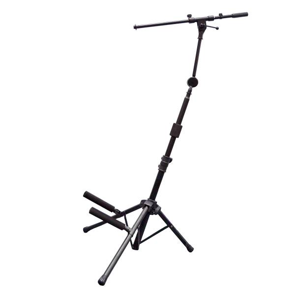 A black On-Stage RS7500 tripod amplifier stand.