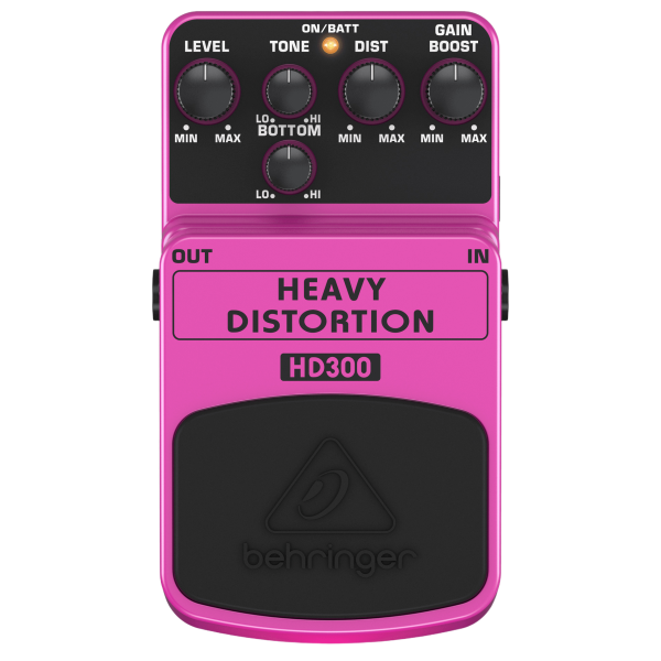 BEHRINGER HD300 HEAVY DISTORTION STOMPBOX EFFECTS PEDAL