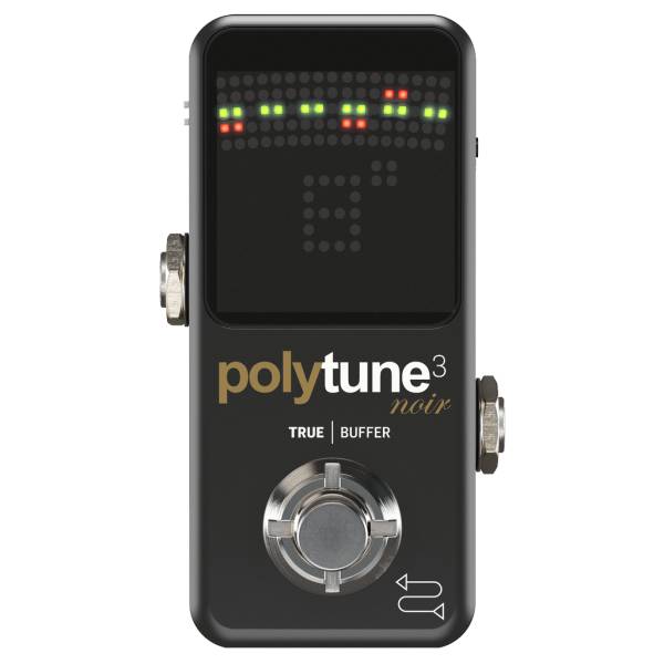 TC ELECTRONIC POLYTUNE 3 NOIR TINY POLYPHONIC TUNER WITH MULTIPLE TUNING MODES