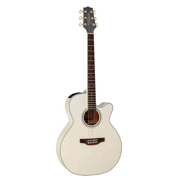 Takamine G37 Series NEX Acoustic-Electric Guitar TGN37CEPW in Pearl White Gloss with Gold Hardware