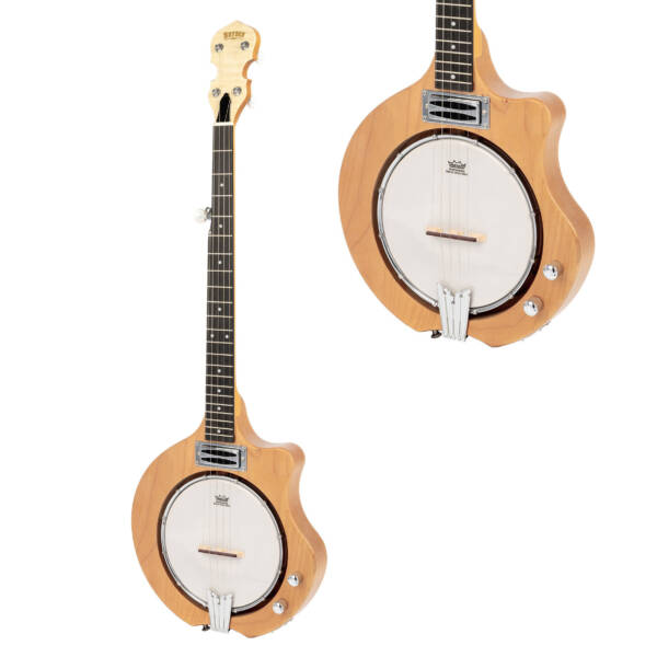 BRYDEN SBJ560E 5 STRING SOLID‑BODY ELECTRIC HYBRID MOUNTAIN BANJO