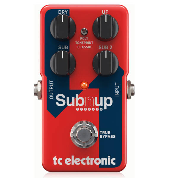 TC ELECTRONIC SUB 'N' UP OCTAVER POLYPHONIC OCTAVE PEDAL