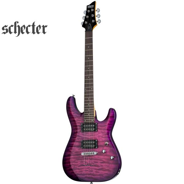 SCHECTER C-6 PLUS ELECTRIC MAGENTA SOLID BODY GUITAR – SCH445