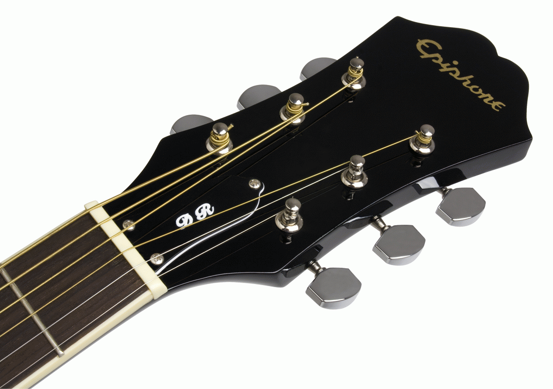 EPIPHONE DR100 EB GLOSS FINISH BLACK ACOUSTIC GUITAR - Image 3