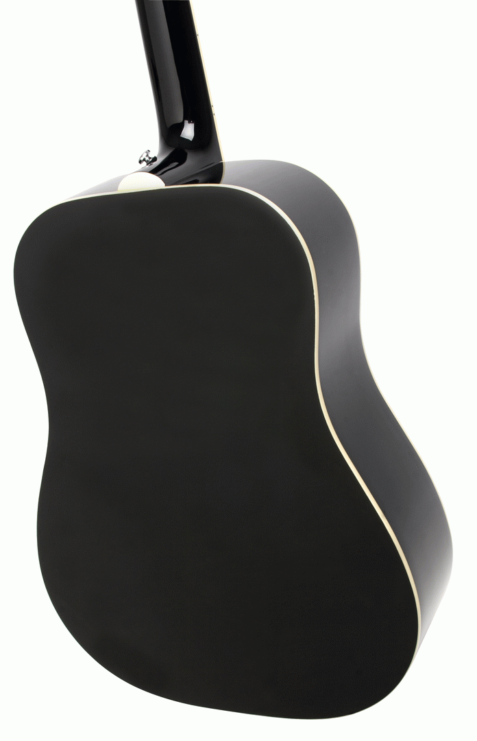 EPIPHONE DR100 EB GLOSS FINISH BLACK ACOUSTIC GUITAR - Image 4