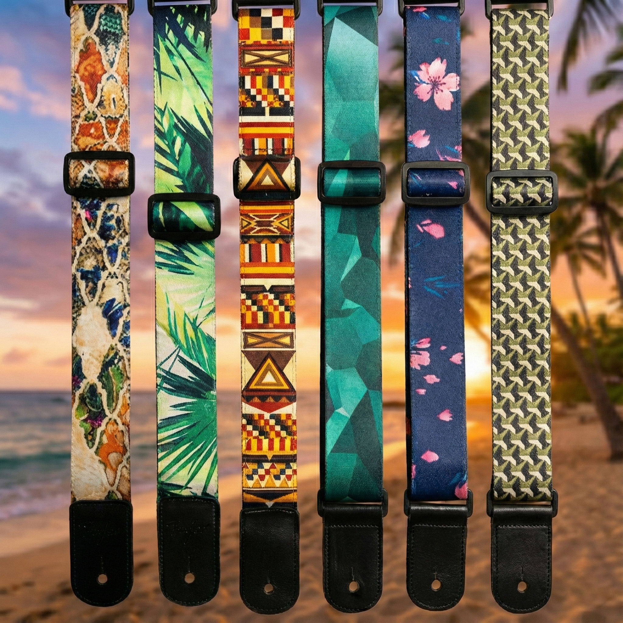 FLIGHT UKULELE STRAP with PREMIUM LEATHER ENDS AND VERSATILE TIE-BACK.