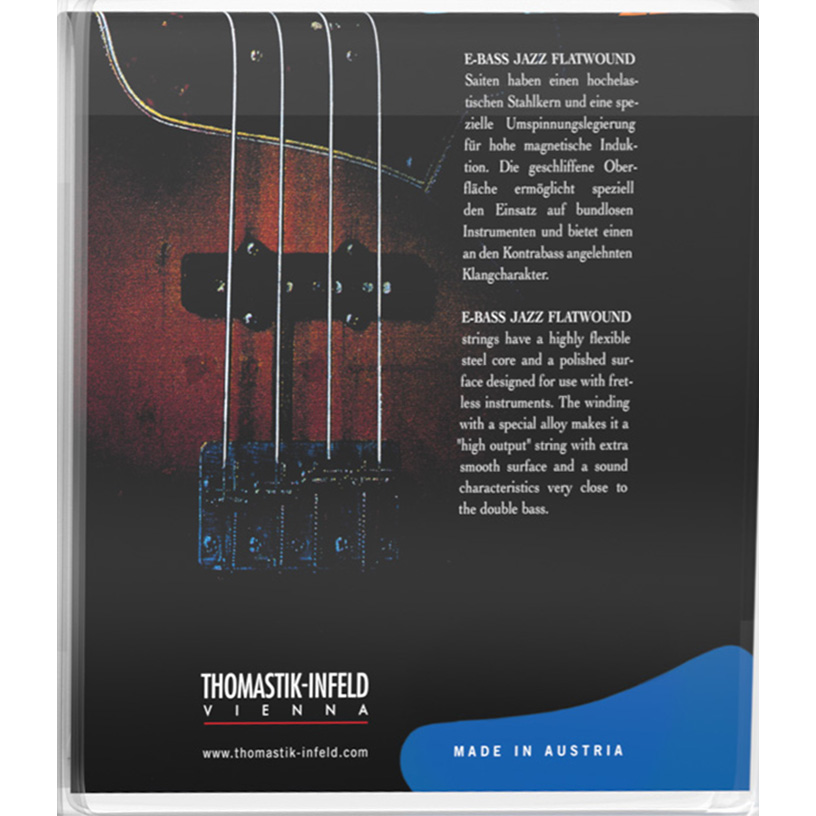 THOMASTIK JF324 JAZZ 4 STRING BASS GUITAR 32" SHORTSCALE 43-106 - Image 2