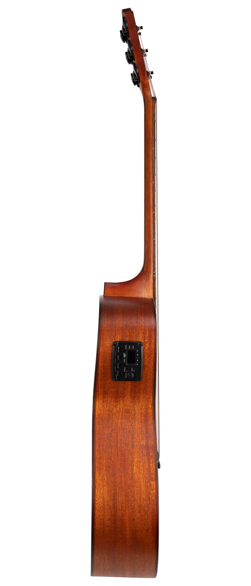 BROMO BAT2MCE SOLID MAHOGANY TOP GRAND AUDITORIUM ACOUSTIC ELECTRIC GUITAR - Image 4
