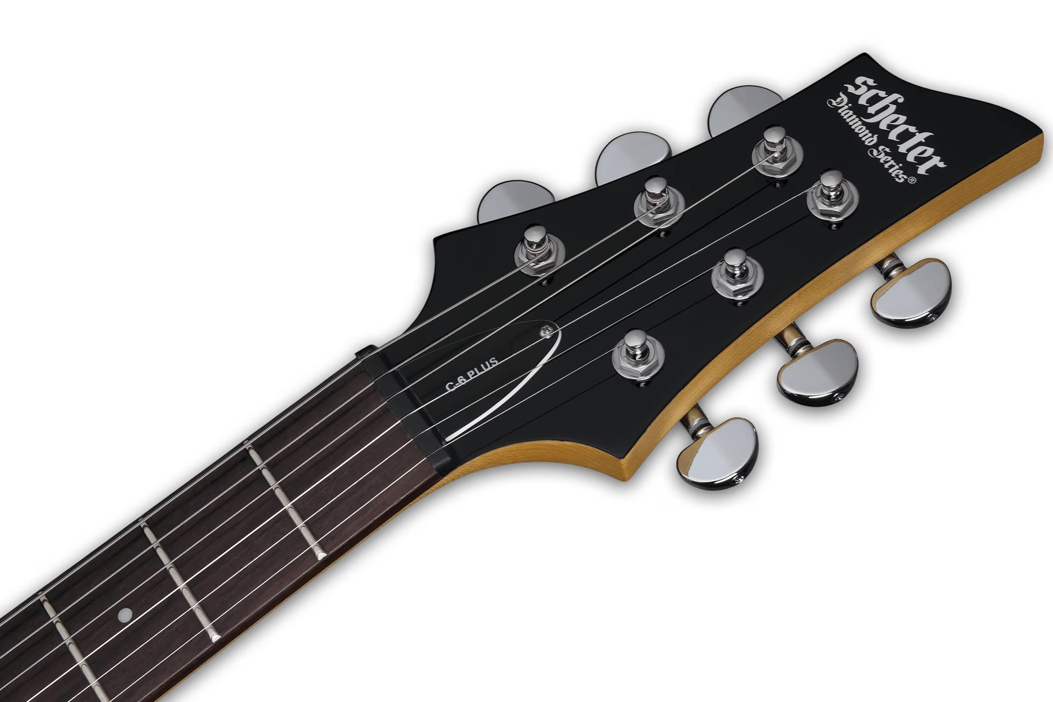 SCHECTER C-6 PLUS SOLID BODY ELECTRIC GUITAR CHARCOAL BURST - SCH446 - Image 3