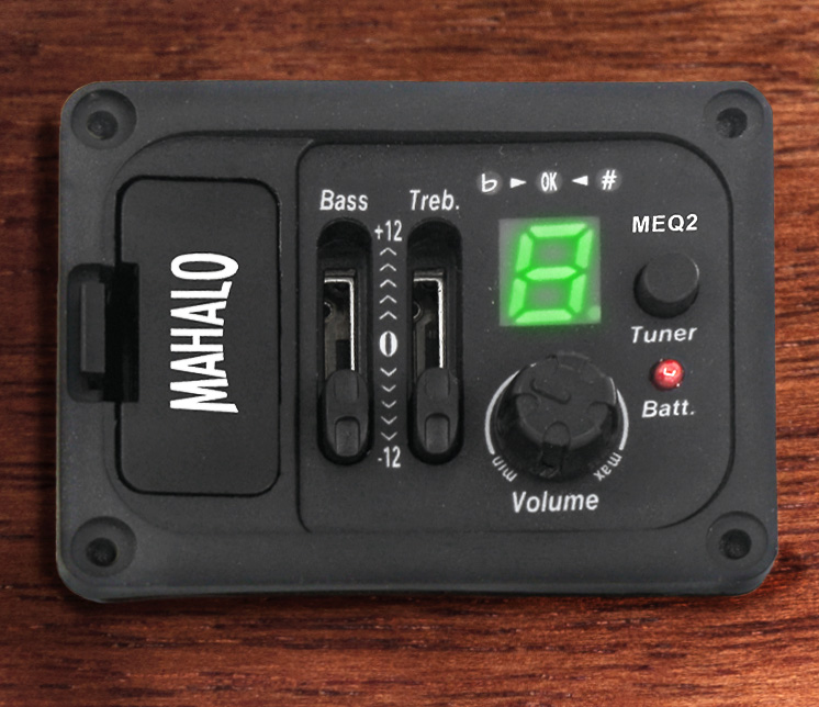 MAHALO MEQ2 UKULELE ACTIVE PREAMP with 2-BAND EQ PICKUP SYSTEM - Image 2