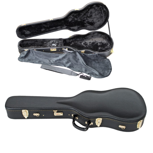 HARDCASE LES PAUL SHAPED HEAVY DUTY PLYWOOD THICK FOAM INTERIOR HC2007